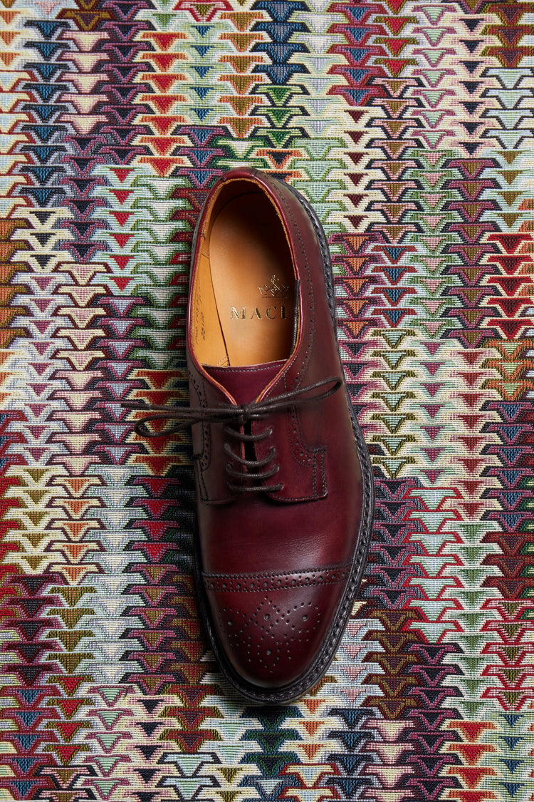 Sophie Derby Shoes in Burgundy