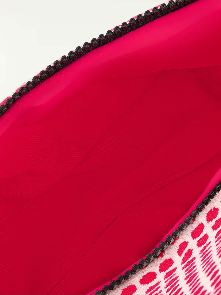 Cora Pouch in Sisay Raspberry