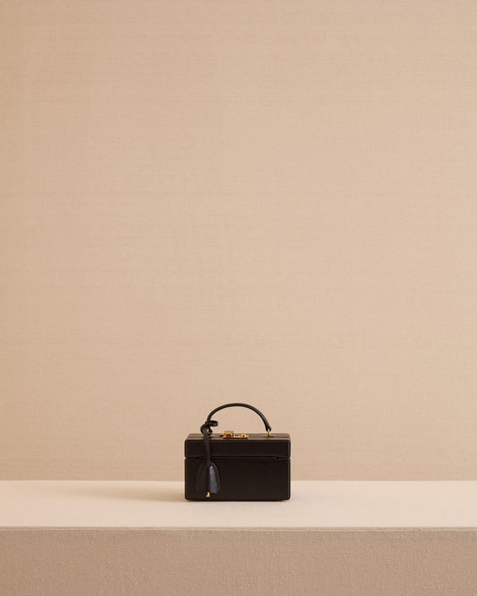 1845 Trunk in Black Saffiano