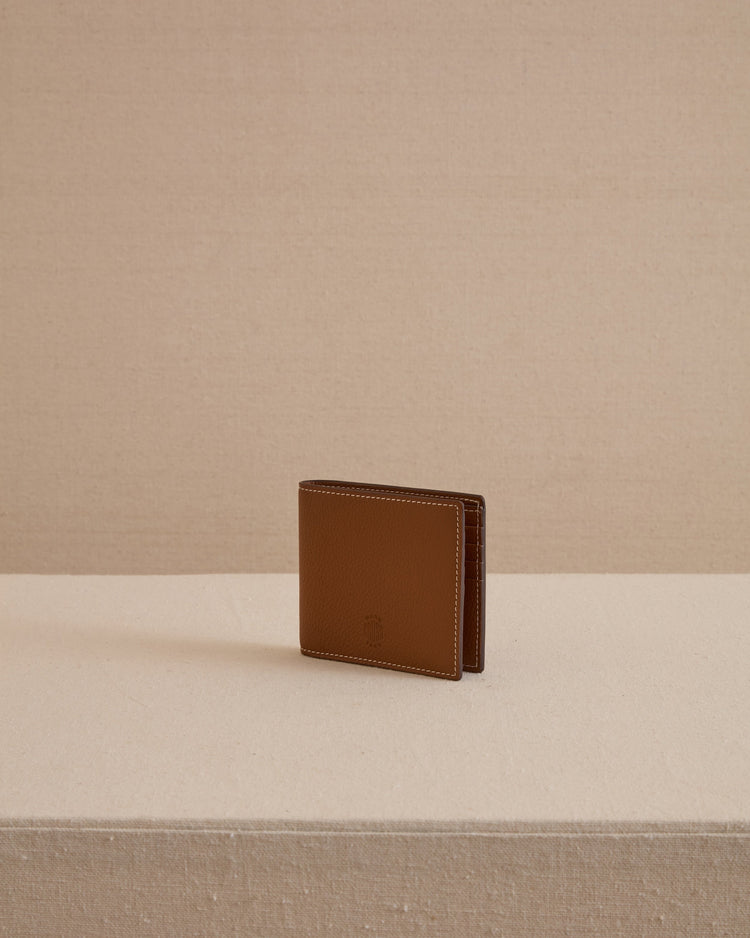 Bi-Fold Wallet in Acorn Tumbled Grain