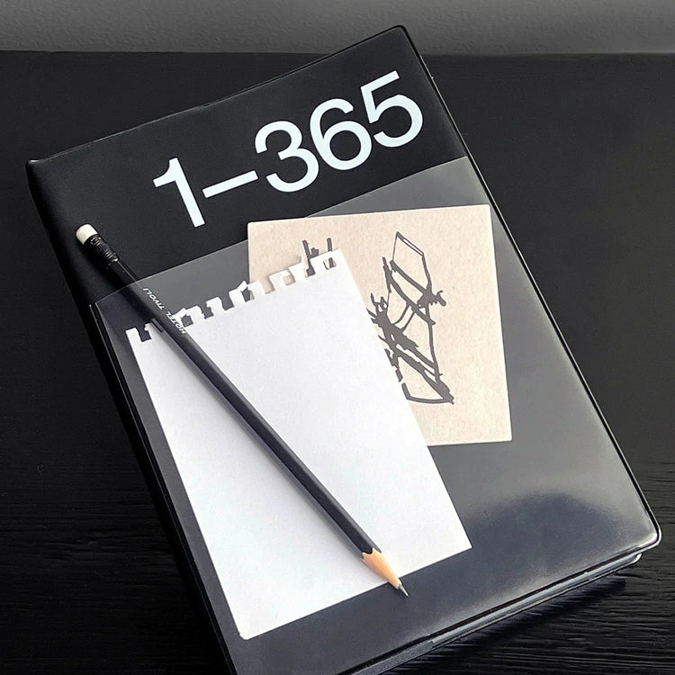 365 Journal Planner with Pocket: Powder 2050