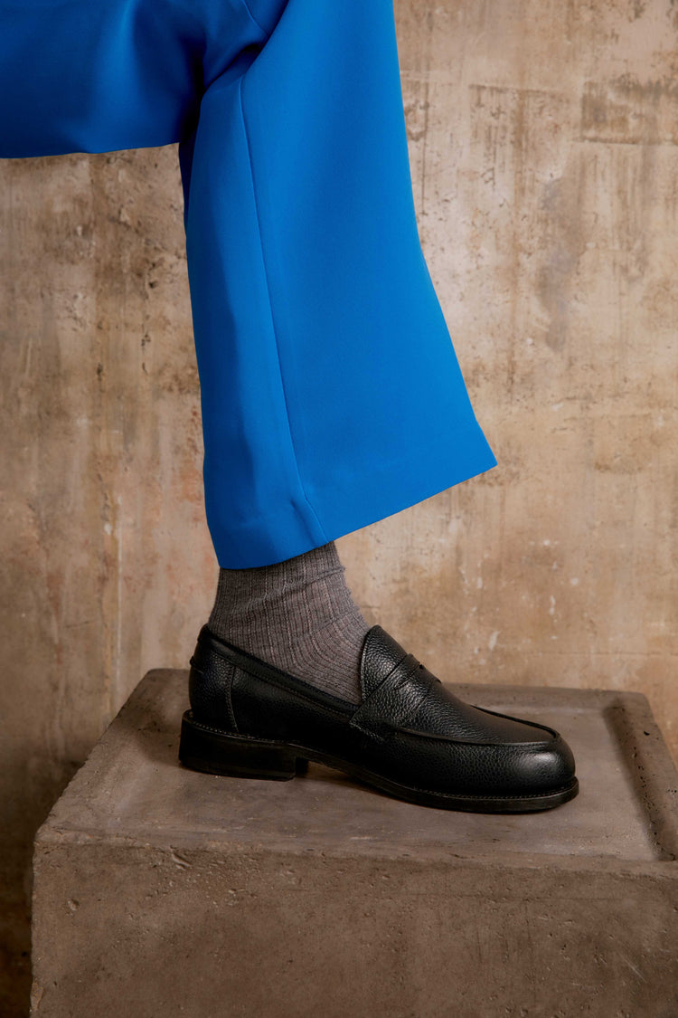 Ludo Penny Loafer in Midnight Navy
