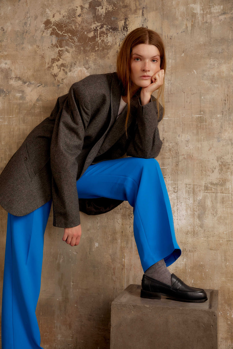 Ludo Penny Loafer in Midnight Navy