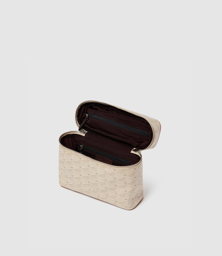 Many Day Toiletries Pouch in Signature Light Canvas