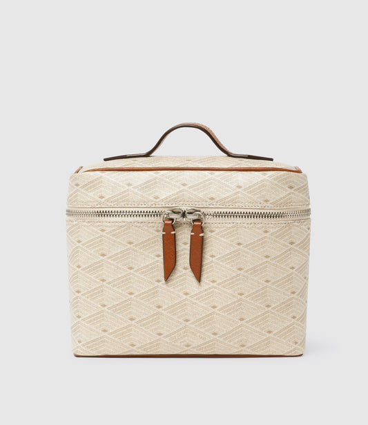 Many Day Toiletries Pouch in Signature Light Canvas