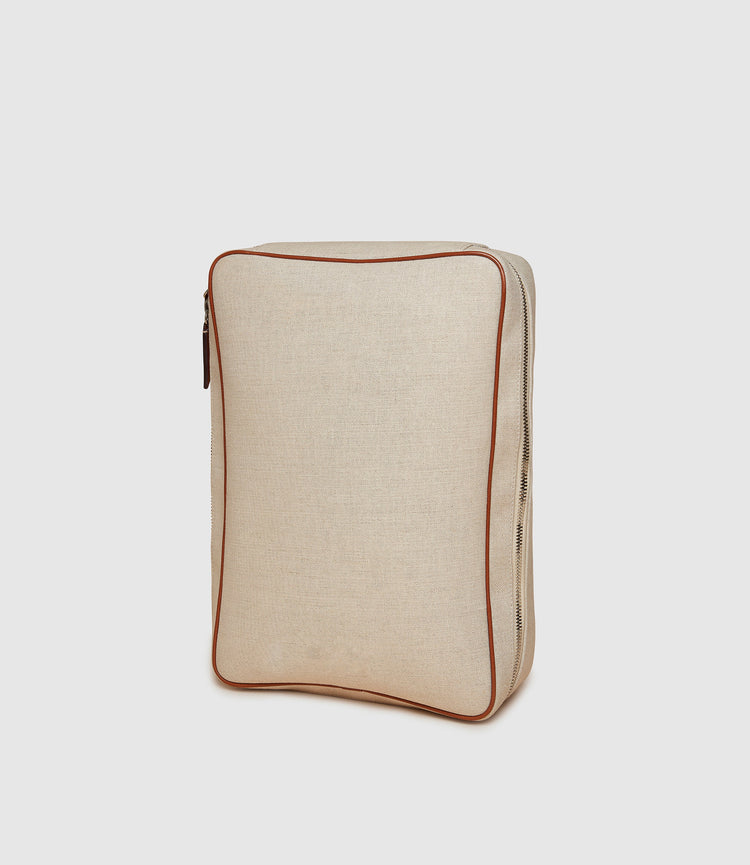 Medium Clothing Pouch in Natural Linen
