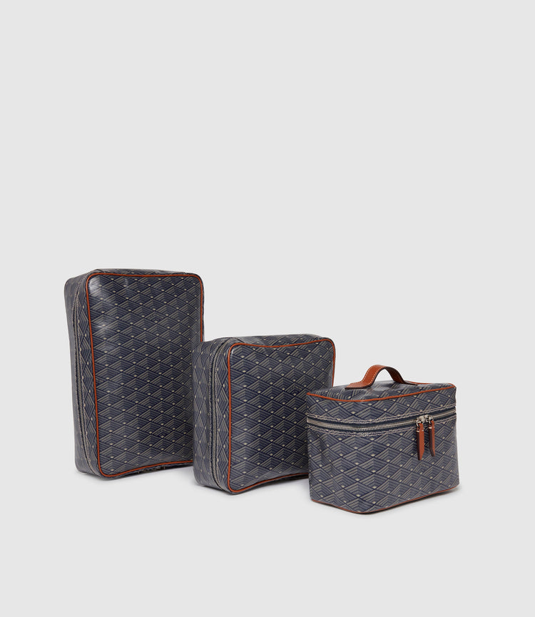 Long Haul Toiletries Pouch in Signature Navy Canvas