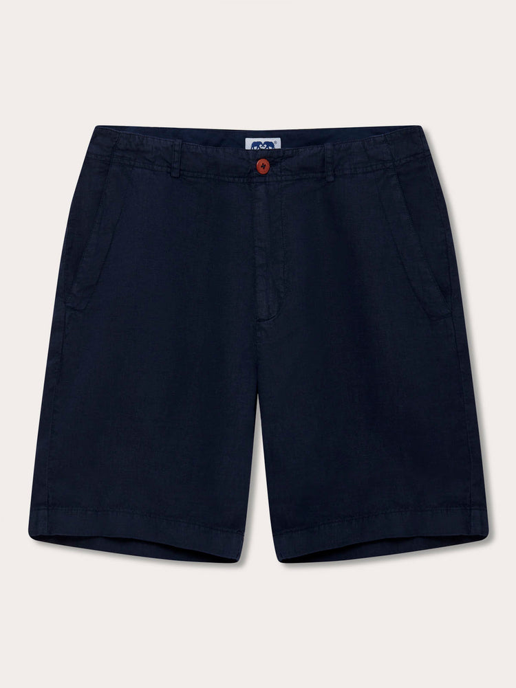 Men’s Navy-Blue Burrow Linen Short