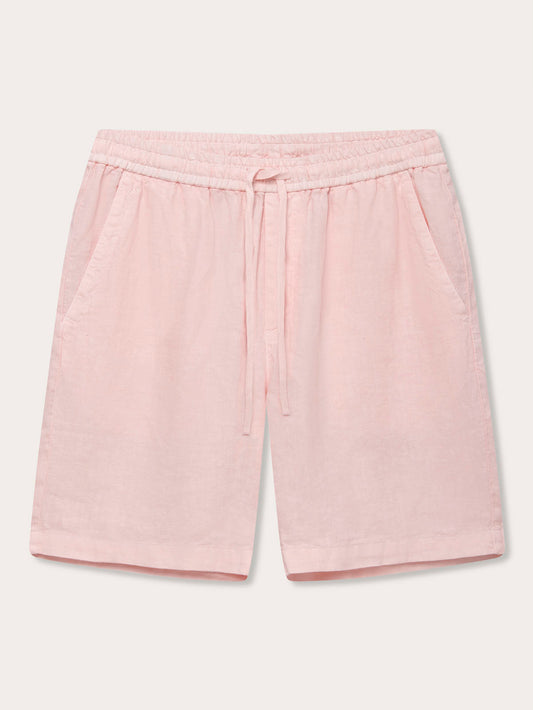 Men’s Pastel Pink Joulter Linen Shorts