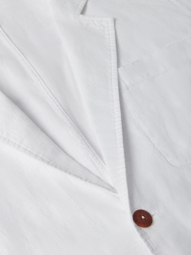 Men’s White Nassau Linen Jacket