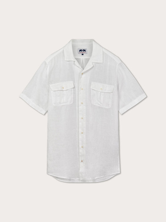 Men’s White Normans Hemp Shirt