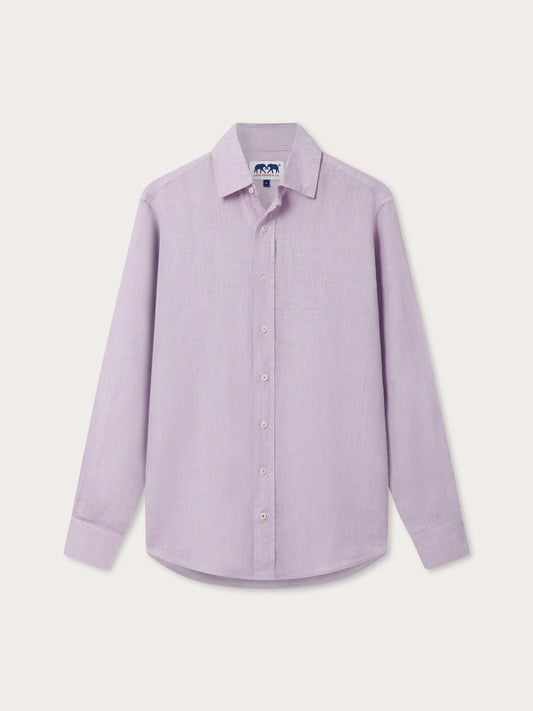 Men’s Lilac Abaco Linen Shirt