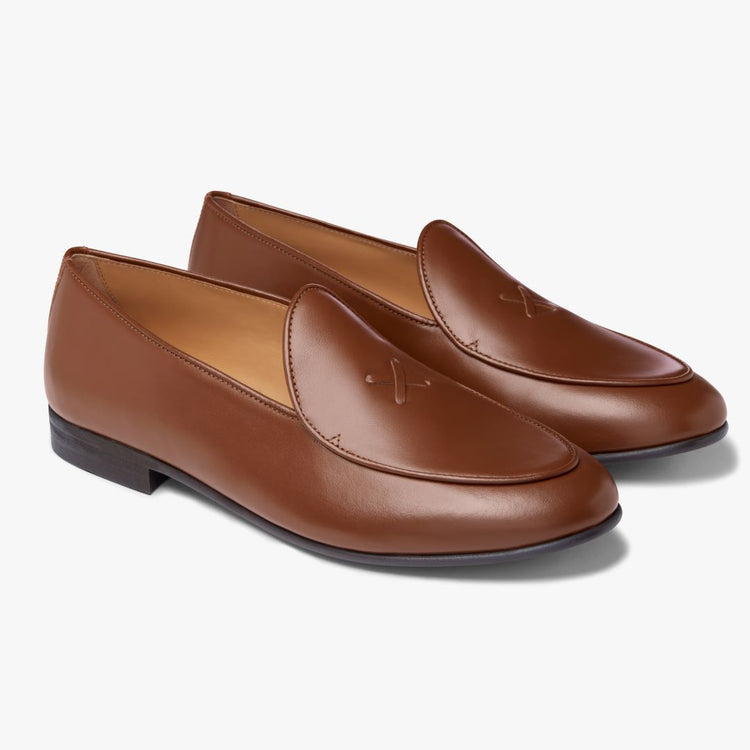 Women’s Light Brown Leather Milano Loafer