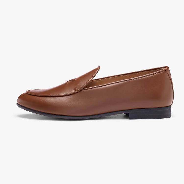 Women’s Light Brown Leather Milano Loafer