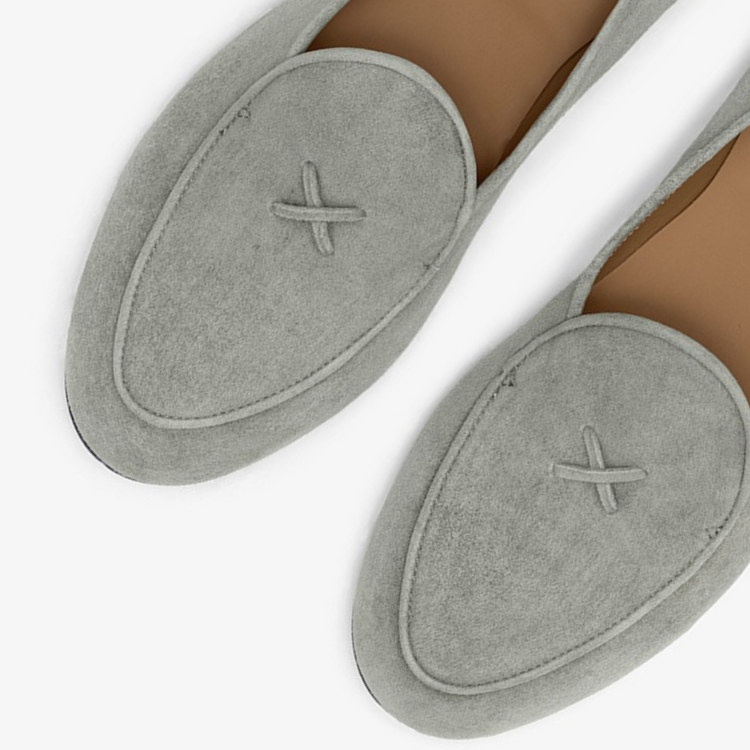 Men’s Olive Grey Suede Milano Loafer