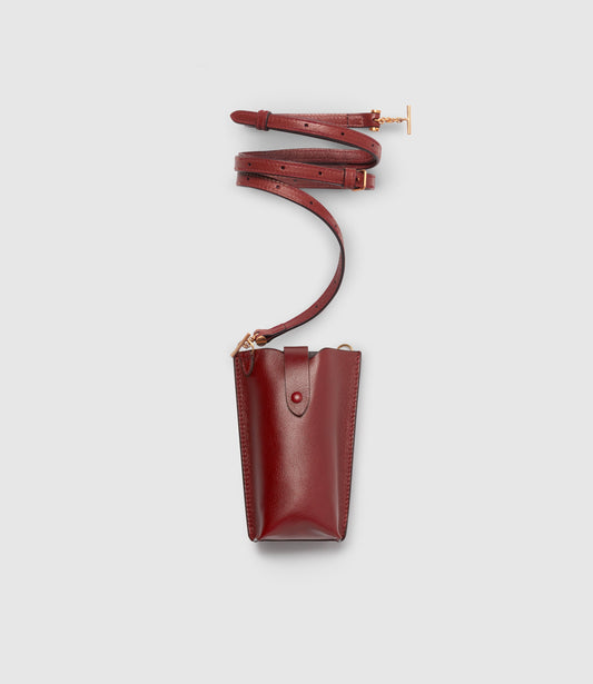Minimalist Double Bag in Dark Cherry