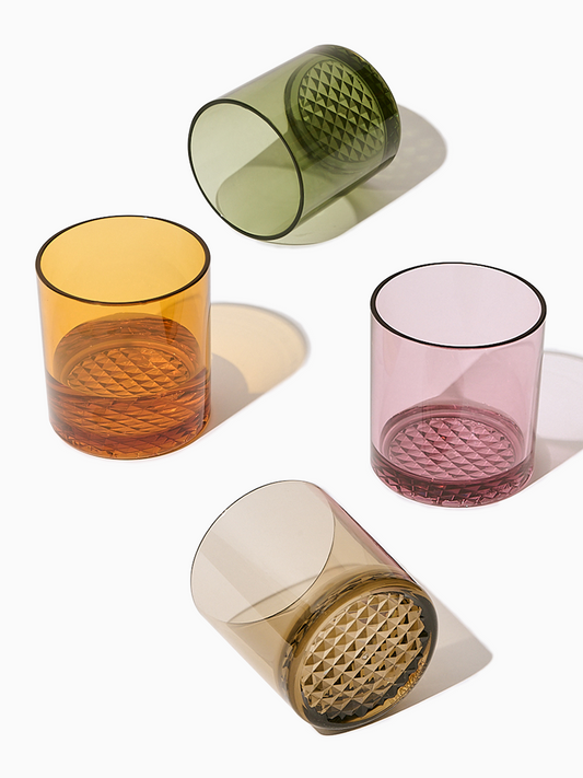 Reserve 12oz Old Fashioned Tritan™ Copolyester Glass Mixed Set