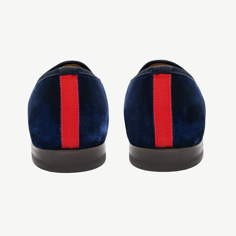Men’s Navy Velvet Slipper II