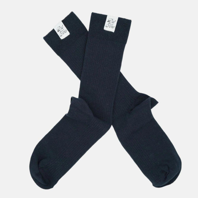 Ribbed Loop Sock - Navy