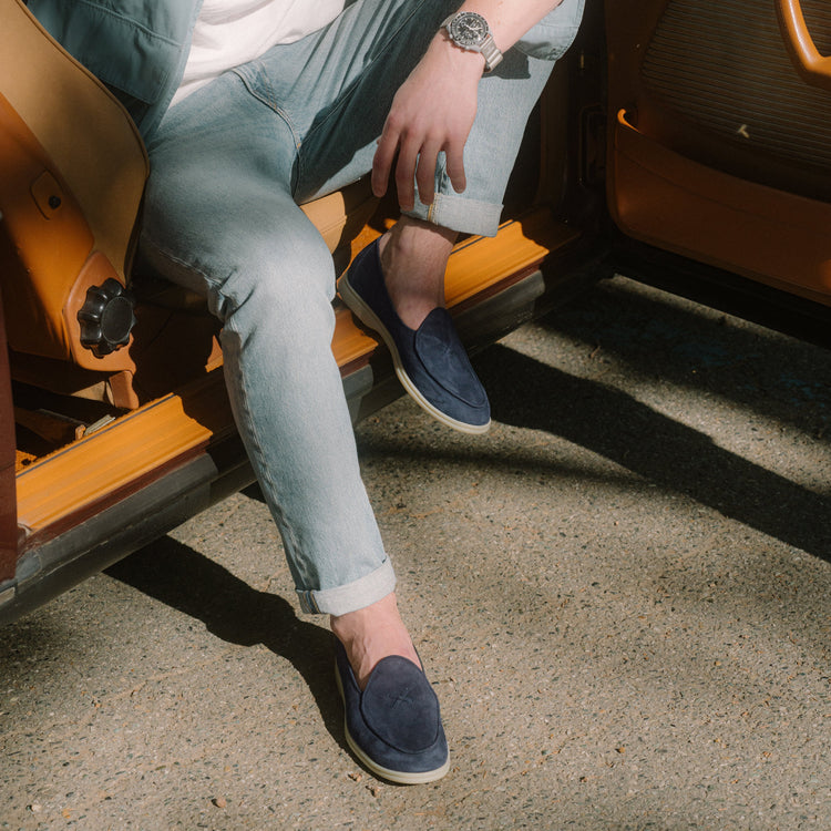 Men’s Navy Suede Viaggio
