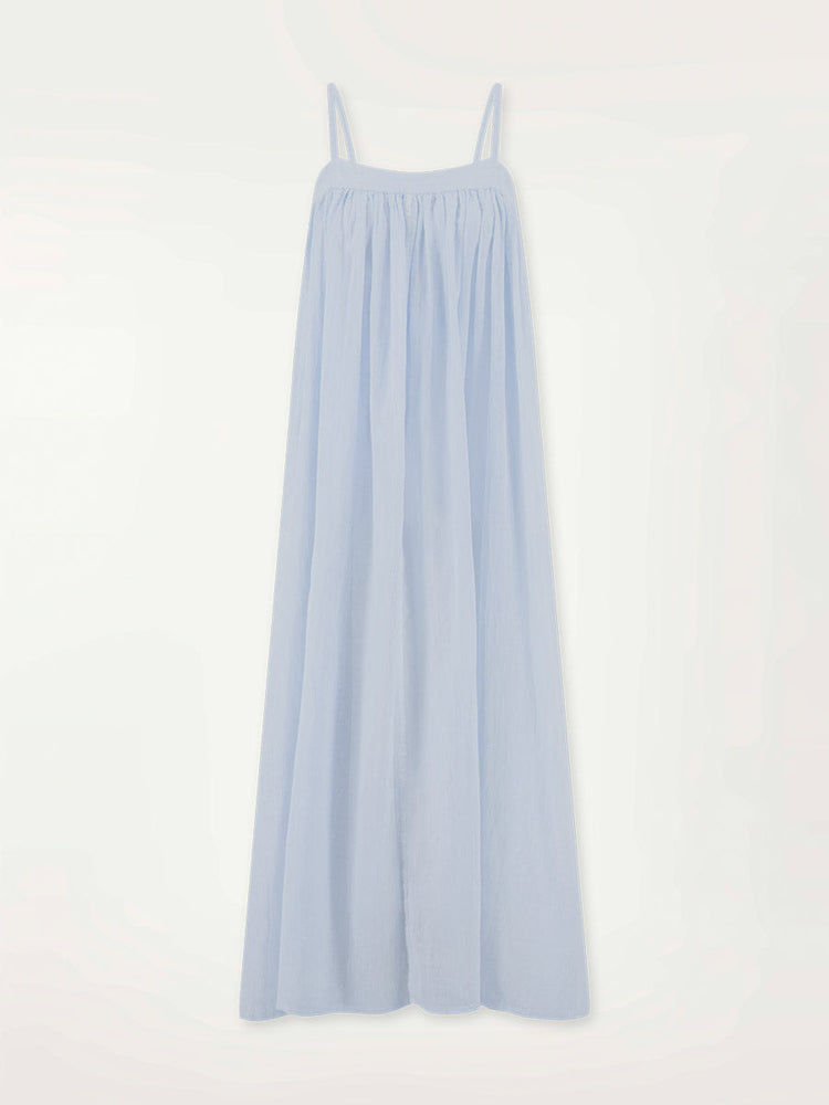 Eda Slip Dress in Nefas Sky
