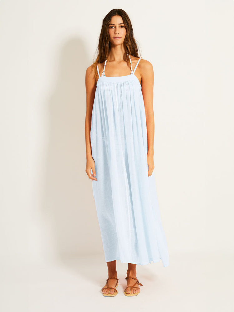 Eda Slip Dress in Nefas Sky