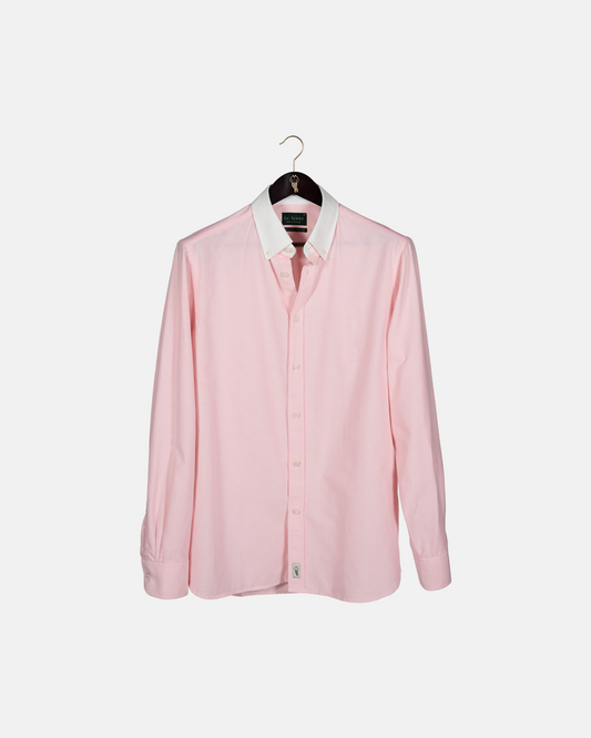 ‘Le Original’ Pink Contrast Oxford Shirt