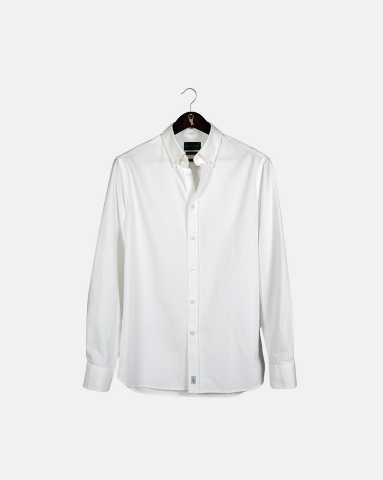 ‘Le Blanc’ White Classic Oxford Shirt