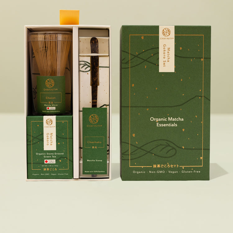Organic Matcha Essentials | Organic Green Tea, Whisk, Scoop