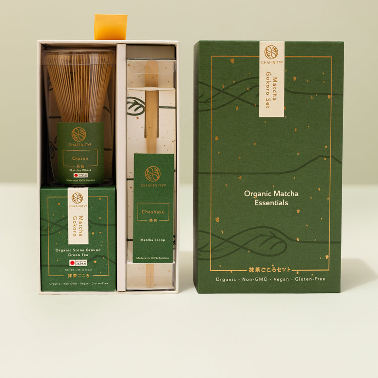 Organic Matcha Essentials | Organic Green Tea, Whisk, Scoop