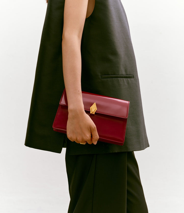 Parallel 22 in Classic Red Glossy Calfskin