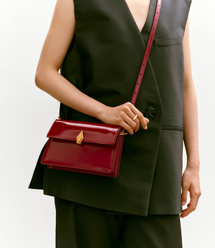 Parallel 22 in Classic Red Glossy Calfskin