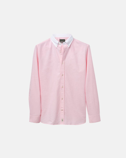 ‘Le Original’ Pink Contrast Oxford Shirt