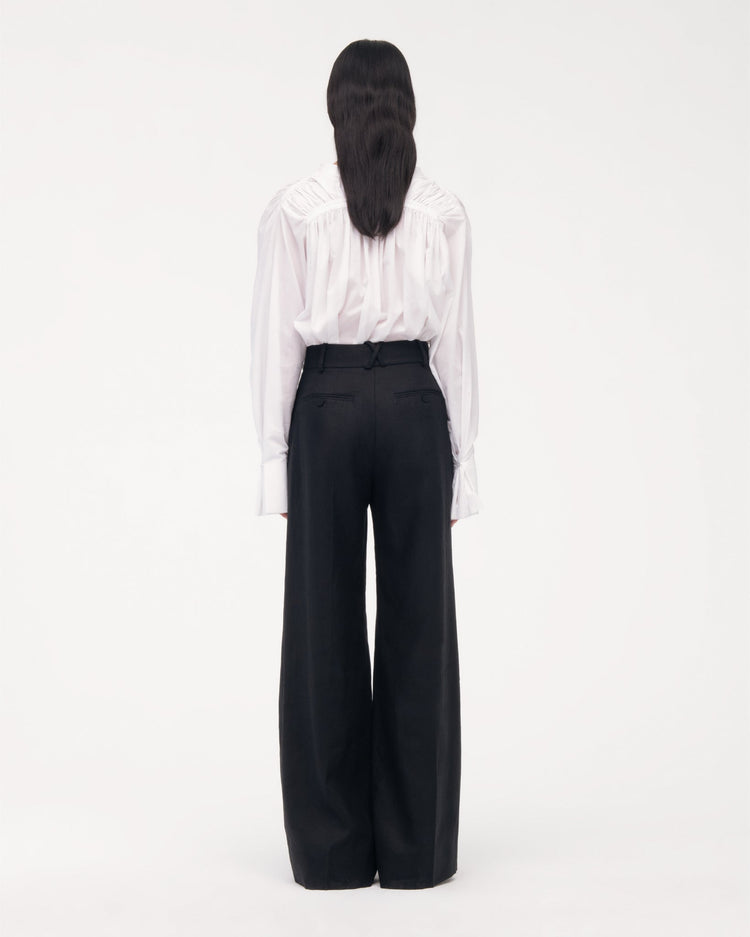 Linen Pleated Trouser