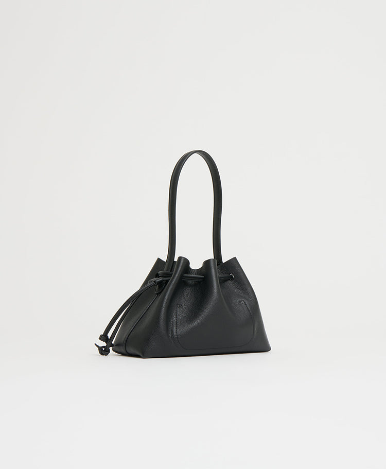 Drawstring Pouchette - Black