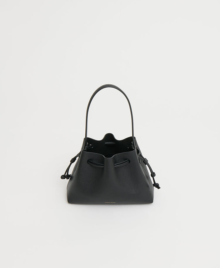 Drawstring Pouchette - Black