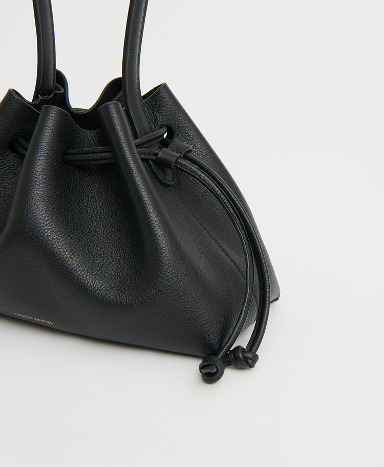 Drawstring Pouchette - Black