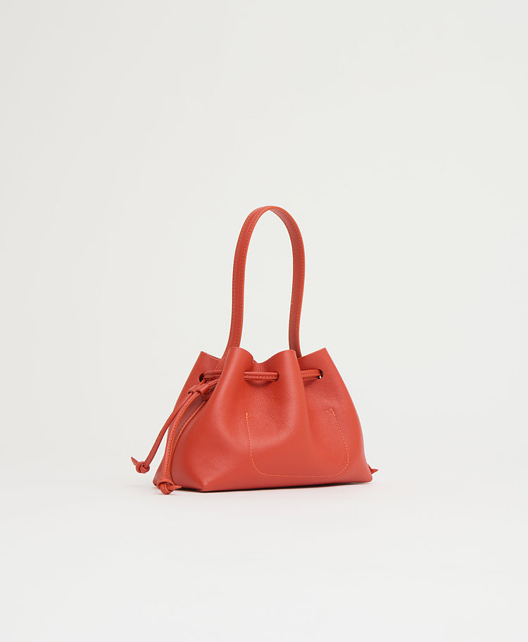 Drawstring Pouchette in Pomodoro