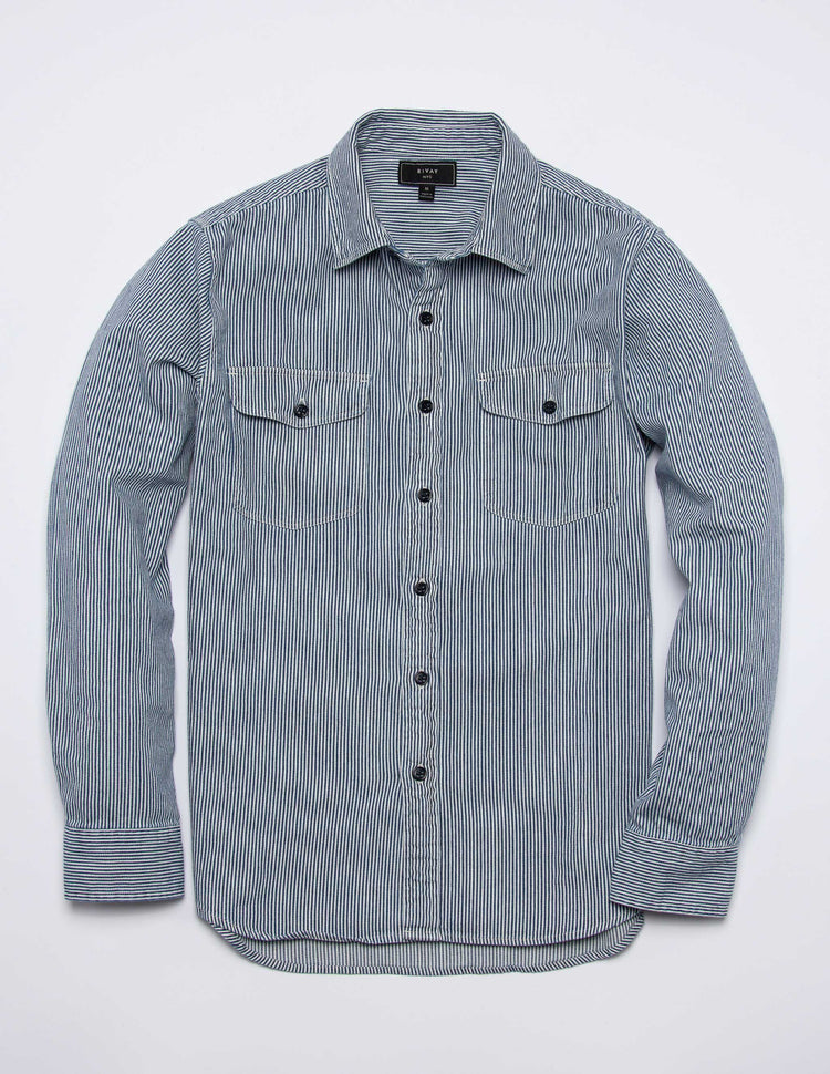 Palmer Indigo Stripe Workshirt
