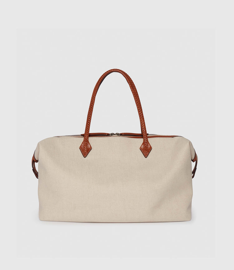 Perriand Weekend Bag in Natural Linen