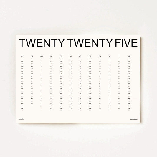 Minimalist 2025 Wall Planner