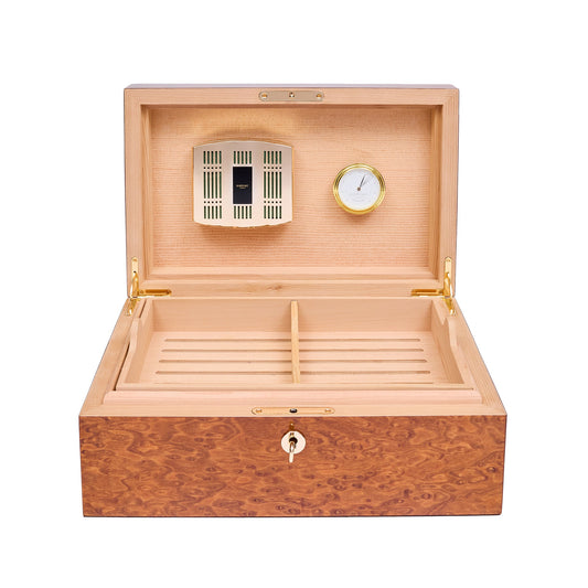 Heritage Humidor in Burr Walnut