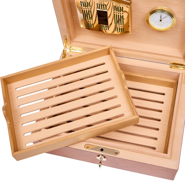 Heritage Medium Humidor in Burr Walnut