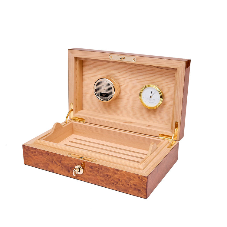Heritage Small Humidor in Burr Walnut