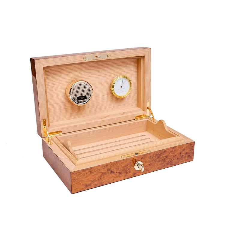 Heritage Small Humidor in Burr Walnut