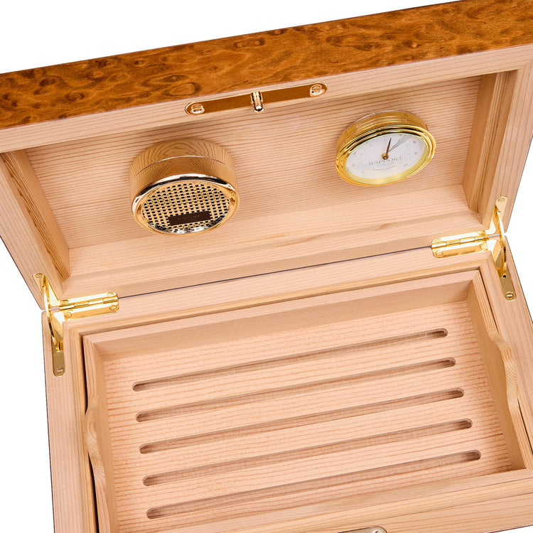 Heritage Small Humidor in Burr Walnut