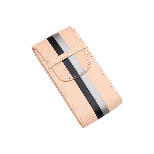 La Californienne Single Watch Pouch in Black/Silver