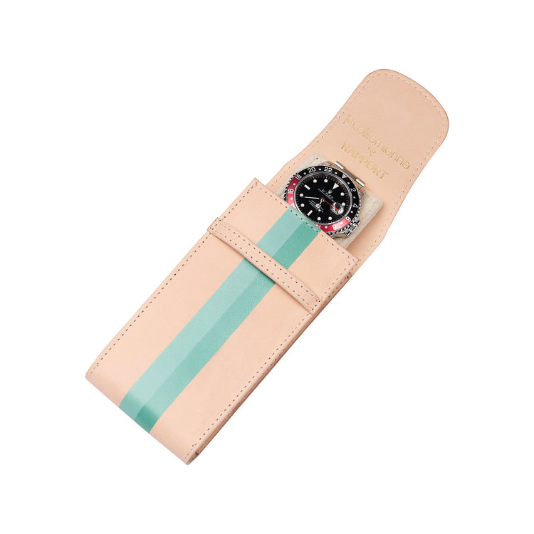 x La Californienne Single Watch Pouch in Turquoise