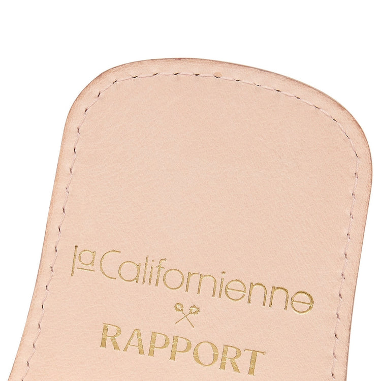 La Californienne Single Watch Pouch in Black/Silver