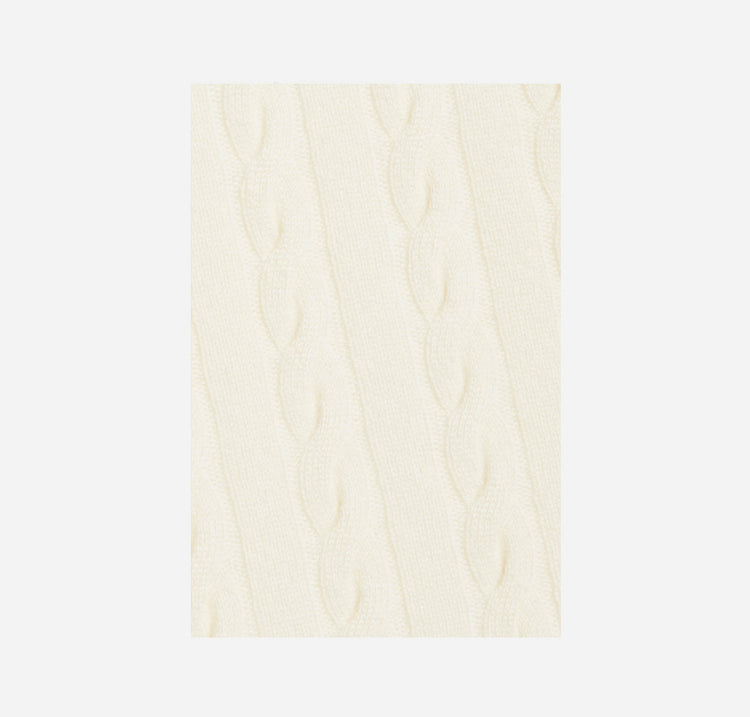 Raymond Cable-Knit Cashmere Sweater in Ivory